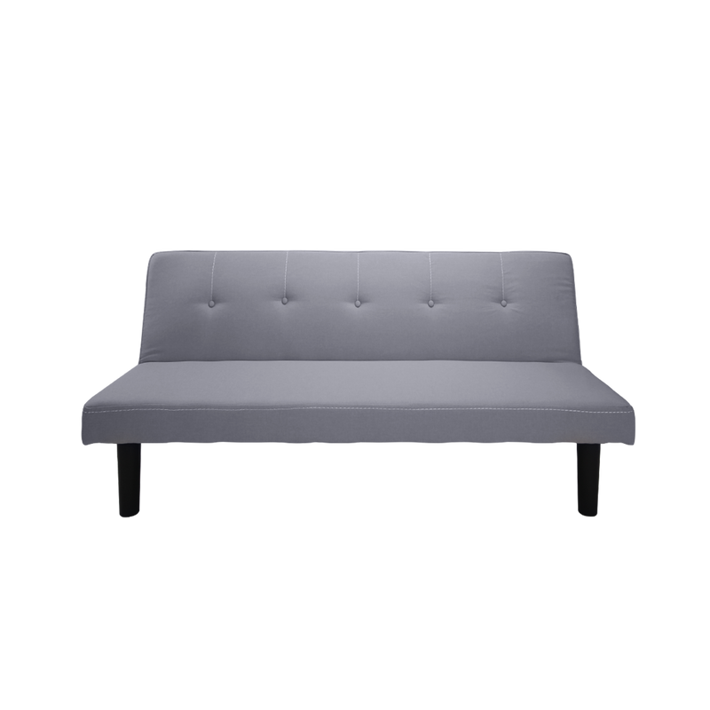 (Self-assembly) 3 Seater Linen Fabric Foldable Sofa Bed / Grey / Blue / Clay - HMZ-FN-SF-X190