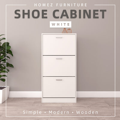 (Self-assembly) Shoe Rack Cabinet HMZ-FN-SR-3001 Premium Wooden Shoe Cabinet