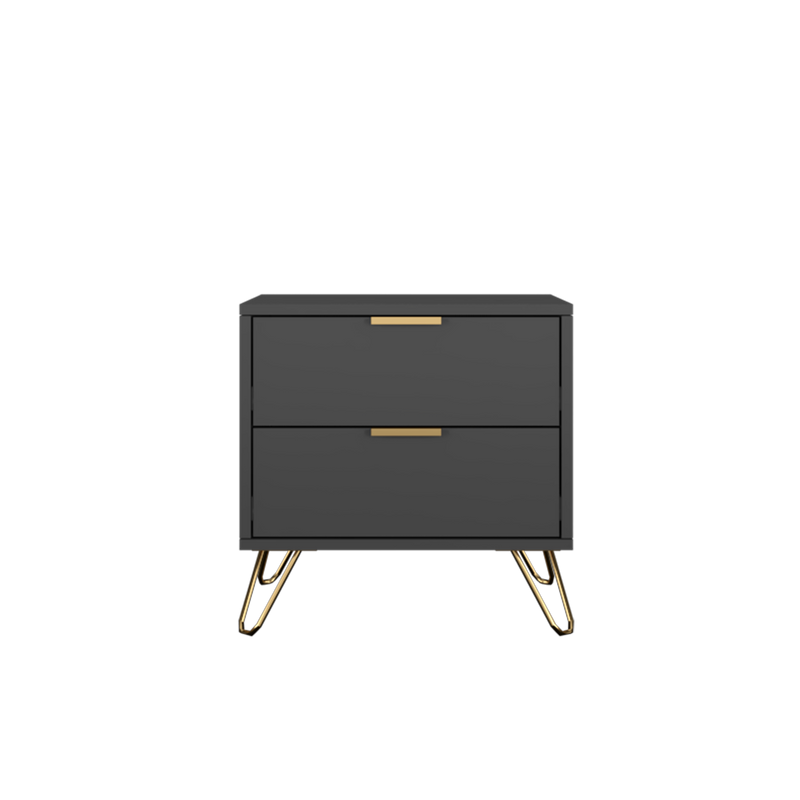 2FT Stellate Series Modern Design Side Table With Metal Leg - ST-4842-DGY
