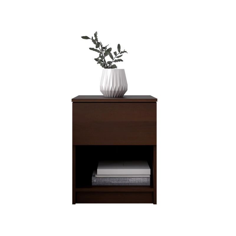 1.5FT Side Table With 1 Drawer and 1 Open Storage Shelf - HMZ-FN-ST-7005