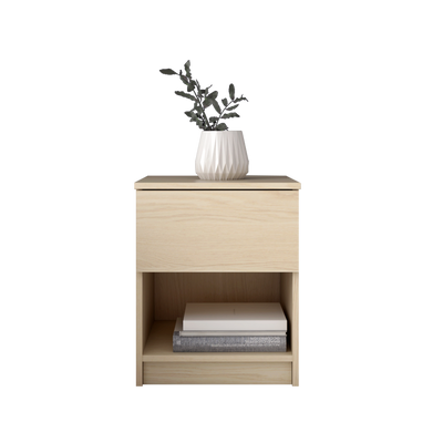1.5FT Side Table With 1 Drawer and 1 Open Storage Shelf - HMZ-FN-ST-7005