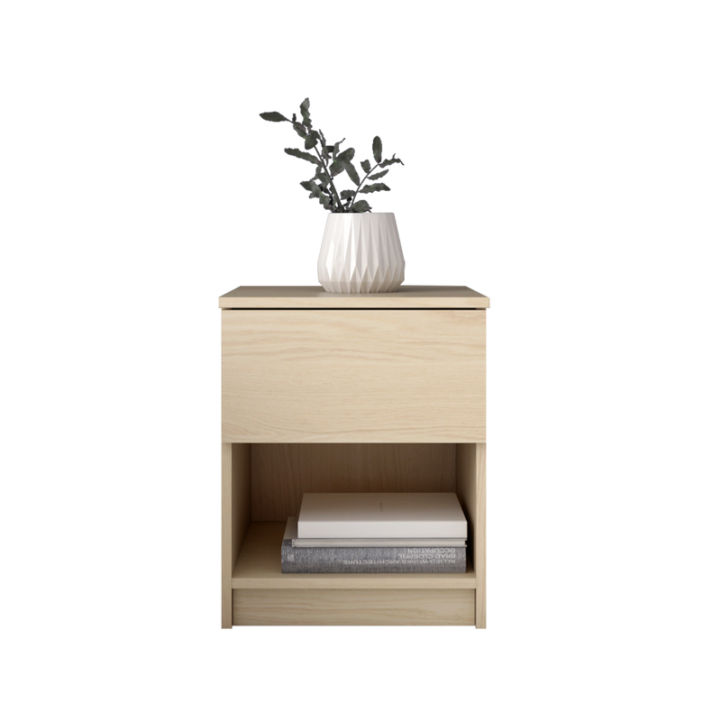 1.5FT Side Table With 1 Drawer and 1 Open Storage Shelf - HMZ-FN-ST-7005