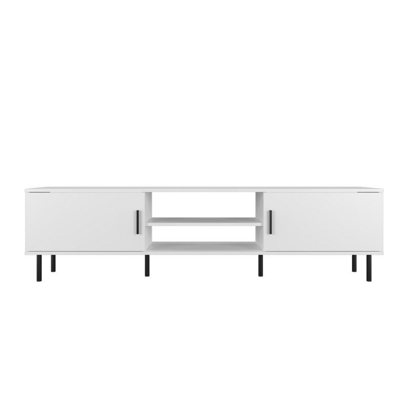 6FT LEGEND TV Cabinet with PVC Leg/ with no leg White Colour Modernist Design - 5916/5926