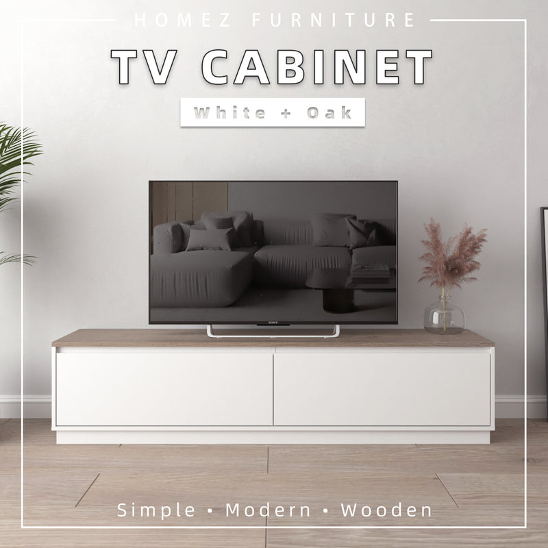 6FT Austral Series TV Cabinet TV Console with 2 Door - TC-AU0004-WT