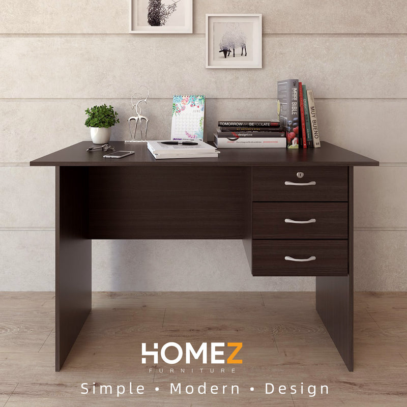 (Free Installation) Writing Table with 1 Locker + 2 Drawer Table- HMZ-FN-WT-2004
