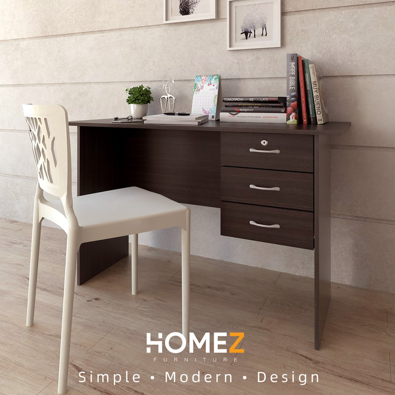 (Free Installation) Writing Table with 1 Locker + 2 Drawer Table- HMZ-FN-WT-2004