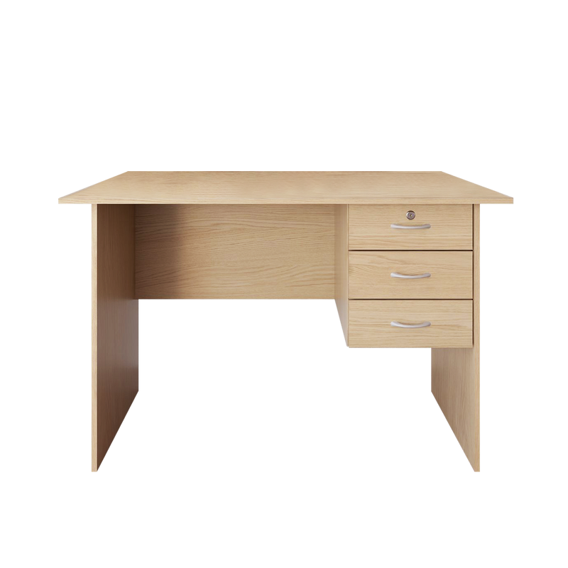 (Free Installation) Writing Table with 1 Locker + 2 Drawer Table- HMZ-FN-WT-2004