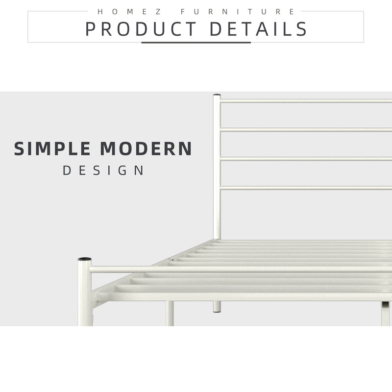 Heavy Super Base Bed Frame Powder Coat Metal-Queen Size - HMZ-FYDB