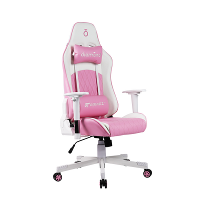 GTGAMEZ Diamond High Back PU Leather / Mesh Back Gaming Chair with Ergonomic Design - HMZ-GC-DJ-0083