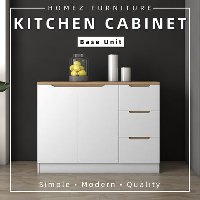 (Self-assembly) Situra Series Kitchen Cabinets Base Unit Kitchen Storage - MFCS9012-WT
