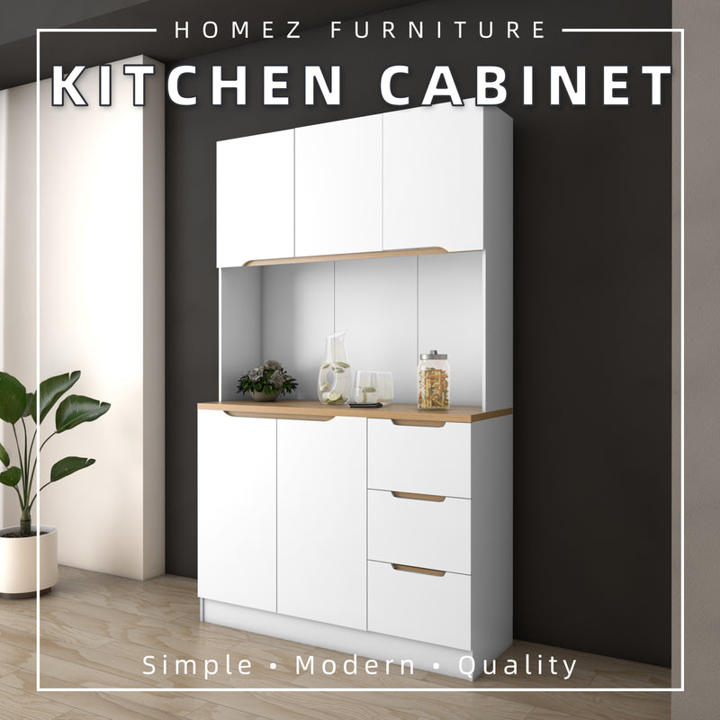 (Self-assembly) Situra Series Kitchen Cabinets Tall Unit  Kitchen Storage - MFCS2012-WT