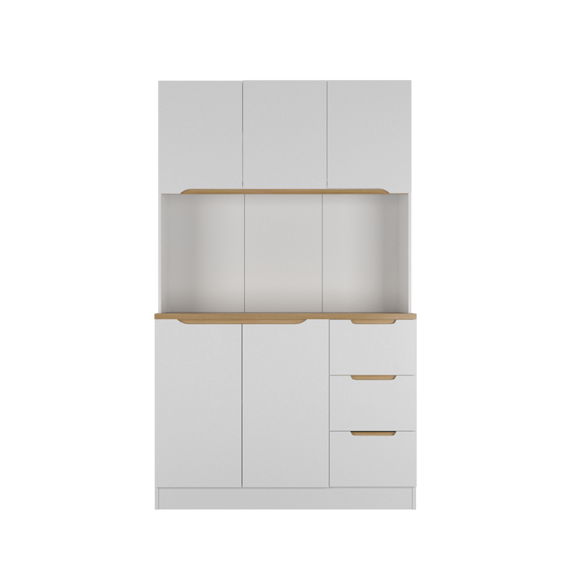 (Self-assembly) Situra Series Kitchen Cabinets Tall Unit  Kitchen Storage - MFCS2012-WT