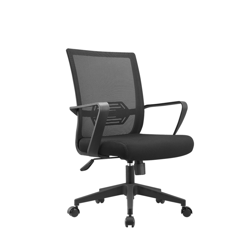 IVY Economical Mesh Office Chair with Ergonomic Design / Black - HMZ-OC-MB-IVY-BK+BK