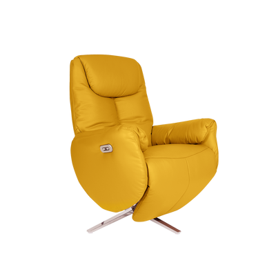 More Leisure Chair - Zero Gravity / Recliner Sofa / Leather / PU Leather / Yellow / Brown - HMZ-SF-UE-MORE