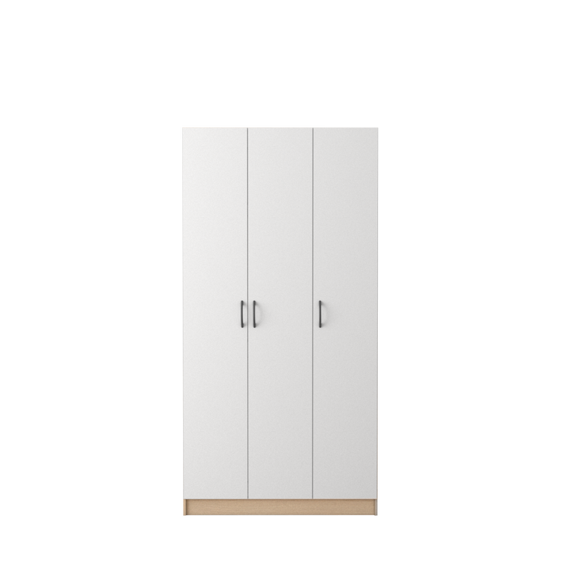 3 Door Wardrobe HMZ-WD-DT-6001 with 6 Shelves - 3FT