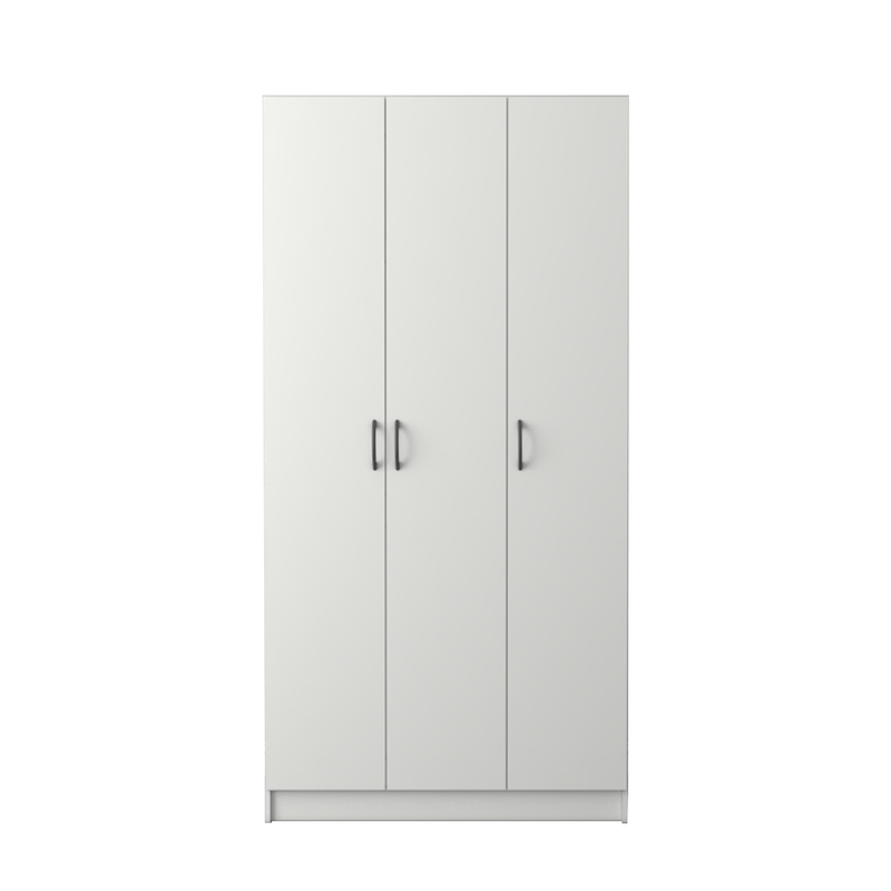 3 Door Wardrobe HMZ-WD-DT-6001 with 6 Shelves - 3FT
