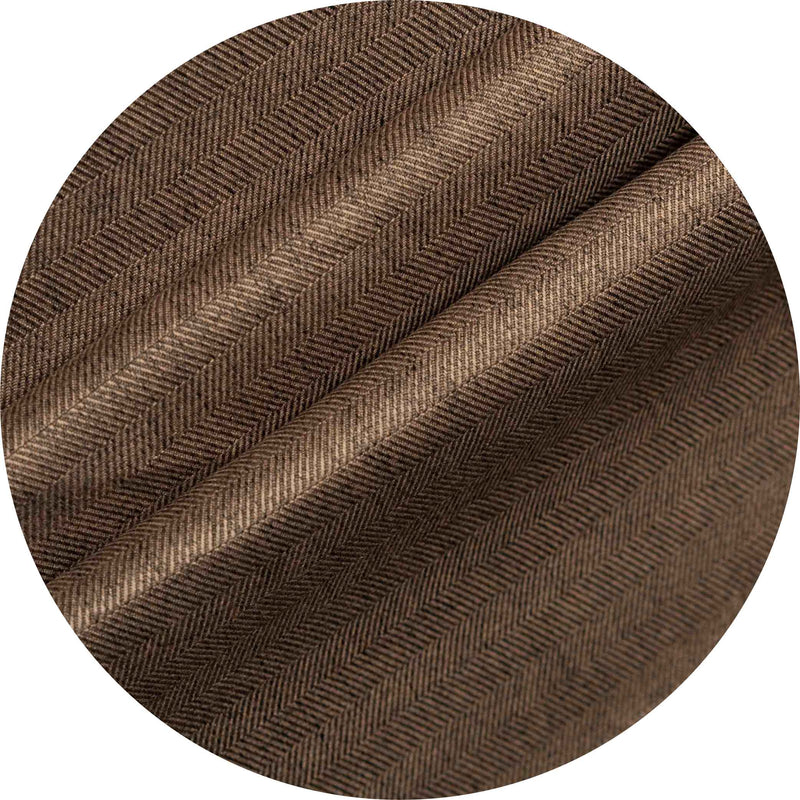 Flew Herringbone Plain Color Blackout Curtain Panel 100cm X 250cm