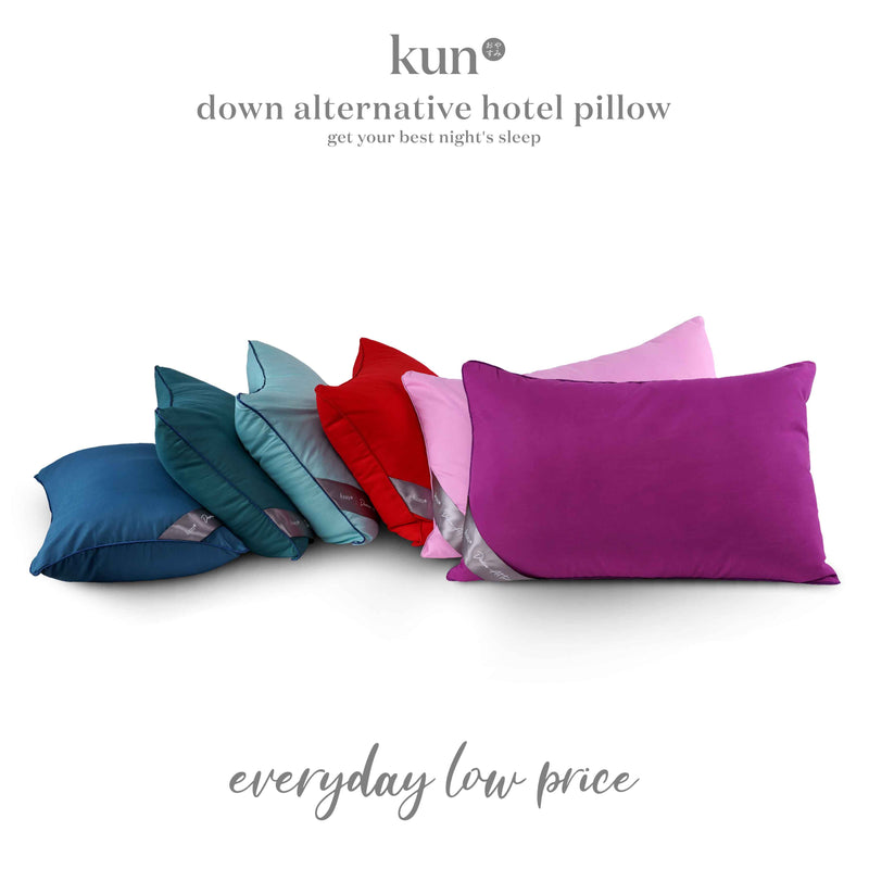 KUN Down Alternative Hotel Pillow/Down Alternative Viral (19" x 29" x 1.2kg) - DOWN-ALT