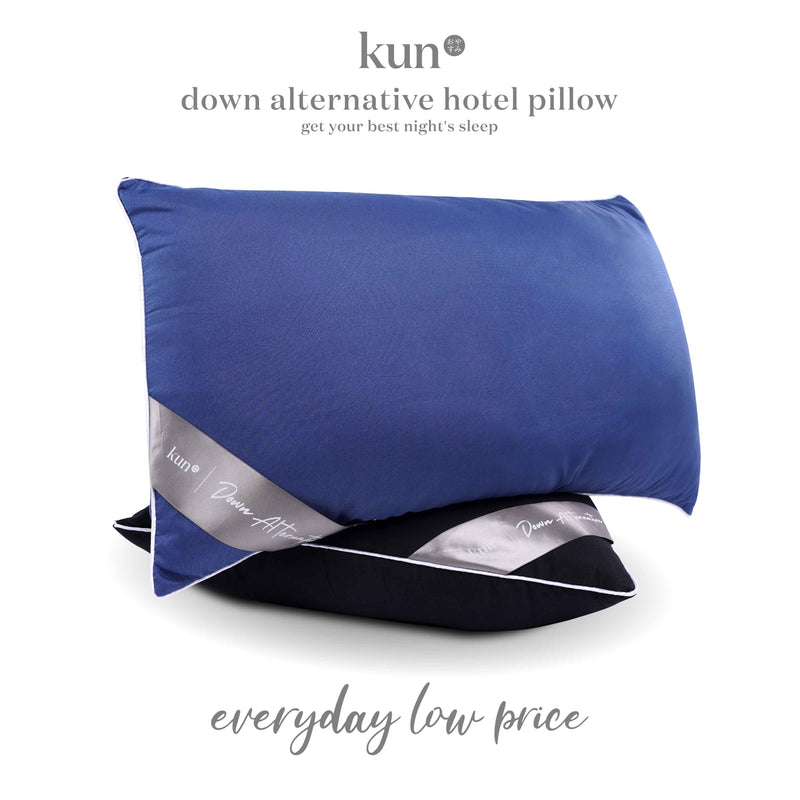 KUN Down Alternative Hotel Pillow/Down Alternative Viral (19" x 29" x 1.2kg) - DOWN-ALT