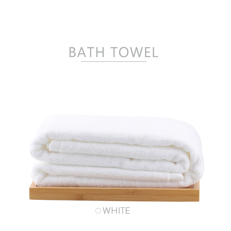 XL King Size Cotton Premium Hotel Adult Cotton Bath Towel - White (76 X 150cm)