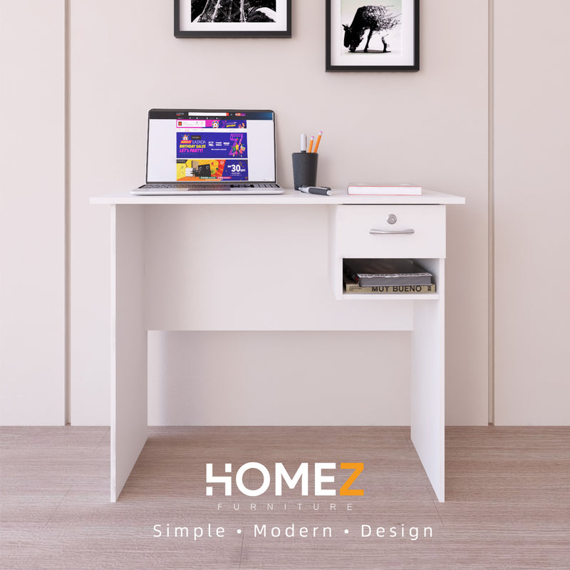 (Self-assembly) Writing Table HMZ-FN-WT-2001  with 1 Drawer Locker - 3FT