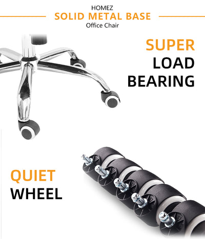 (Self-assembly) Mesh Office Chair with Ergonomic Design & Chrome Leg - Black