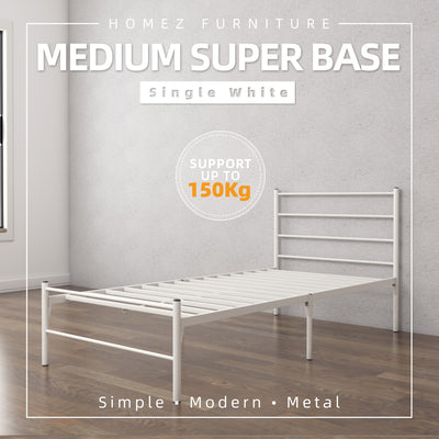 Powder Coat Metal Super Base Bed Frame - HMZ-FYGSB Single Size