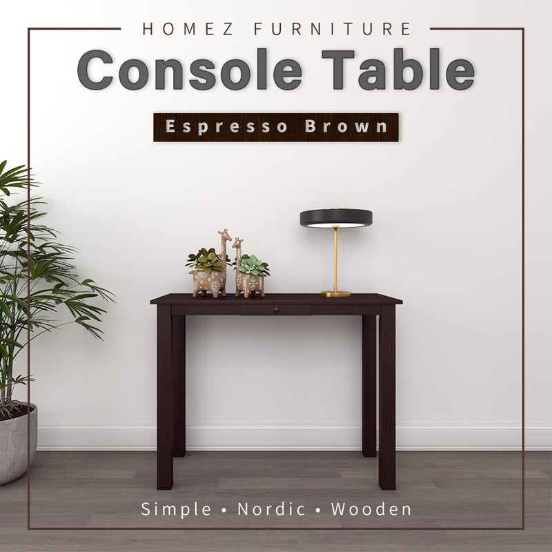 (Self-assembly) 3FT Console Table with Drawer - SNKS1636