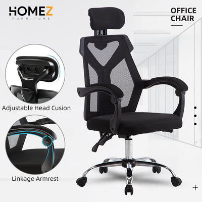 High Back Mesh Office Chair with Ergonomic Design & Chrome Leg - GMZ-GC-YG-230