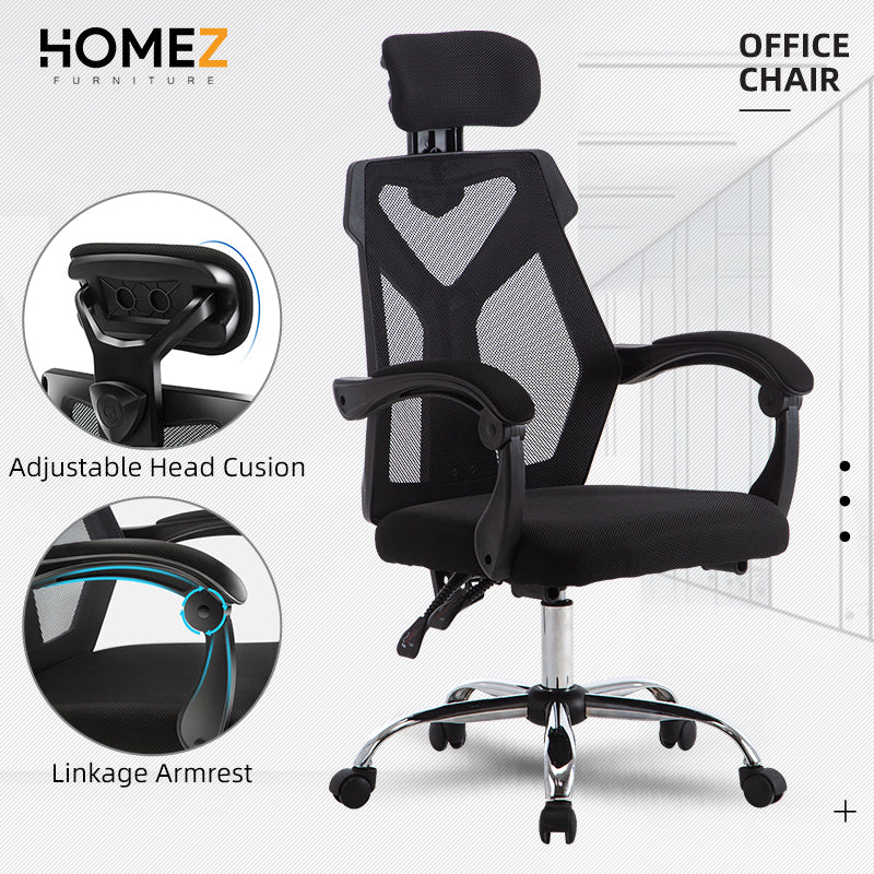 High Back Mesh Office Chair with Ergonomic Design & Chrome Leg - GMZ-GC-YG-230