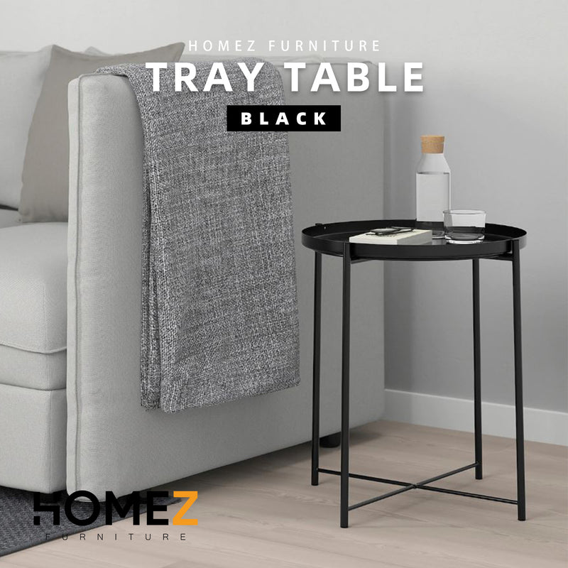 Tray Table Removable Tray Top / Side Table / Coffee Table - 45.5cm x 52.5cm