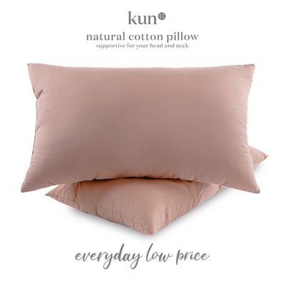 KUN Natural Cotton Pillow 100% Organic Smell 17inch x 27inch x 1.2kg
