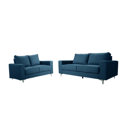 6FT Linen Fabric 2 Seater + 3 Seater Sofa / Grey / Blue / Clay - HMZ-FN-SF-AE2656-2S+3S