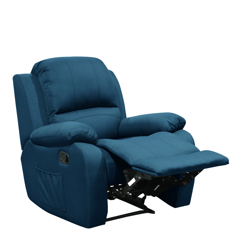 (Free Installation) 3FT 1 Seater Fabric/TPU Recliner Sofa / Grey/Brown/Blue/Clay/Cream - HMZ-FN-522/523/545