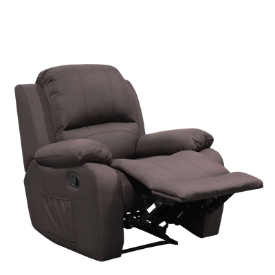 (Free Installation) 3FT 1 Seater Fabric/TPU Recliner Sofa / Grey/Brown/Blue/Clay/Cream - HMZ-FN-522/523/545