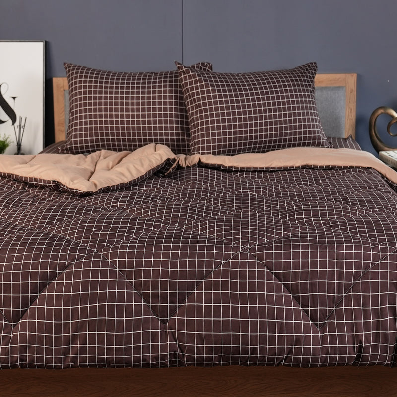 (New Arrival) Kun Minimalist Printed Design Premium Microfibre Fitted Bedsheet Only - Available In 4 Sizes