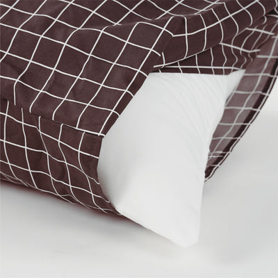 (New Arrival) Kun Minimalist Printed Design Microfibre Pillowcase  (50cm X 76cm) / / Bolster Case (35cm x 105cm)