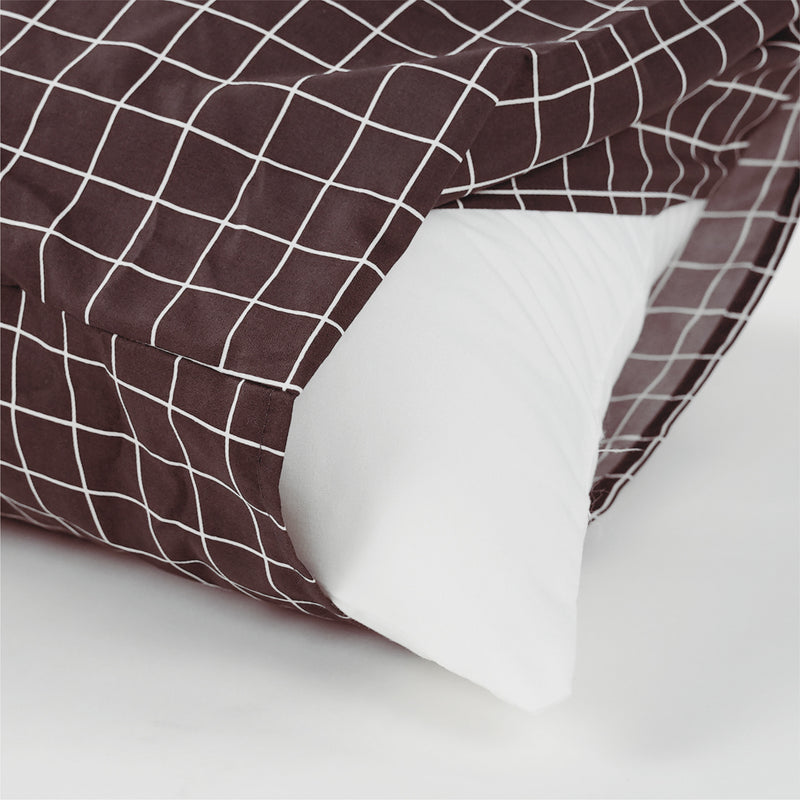 (New Arrival) Kun Minimalist Printed Design Microfibre Pillowcase  (50cm X 76cm) / / Bolster Case (35cm x 105cm)