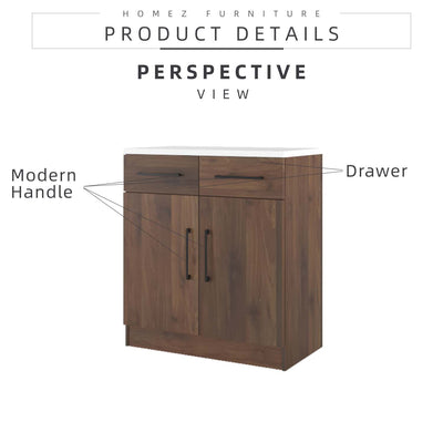 Ventura Series Kitchen Cabinets Base Unit  - HMZ-KBC-MFC9080-WN