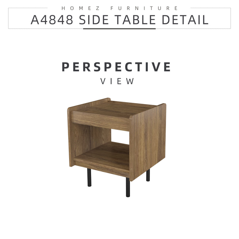 2FT Apolo Series Modern Design Side Table With 2 Drawer - HMZ-FN-ST-A4848-CO