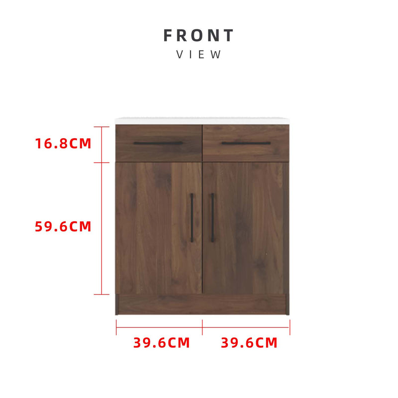 Ventura Series Kitchen Cabinets Base Unit  - HMZ-KBC-MFC9080-WN