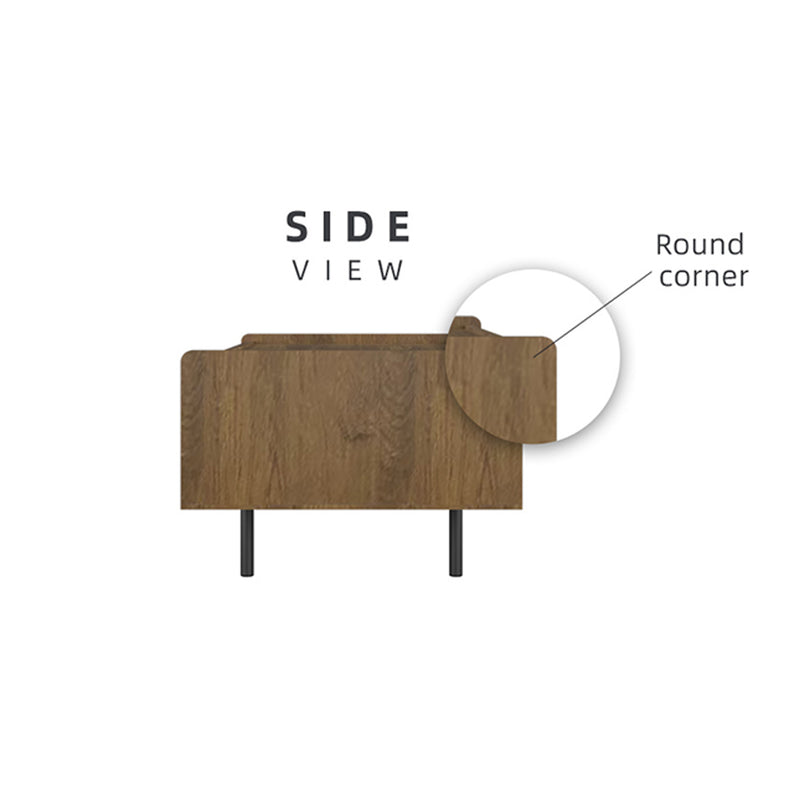 4FT Apolo Series Coffee Table Modernist Design with Metal Leg - HMZ-FN-CT-A4812-CO