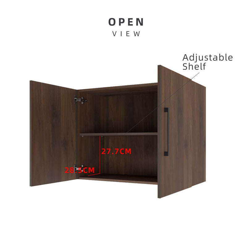 (Self-assembly) Ventura Series Kitchen Cabinets Wall Unit /Kitchen Storage - HMZ-KWC-MFC6008-WN