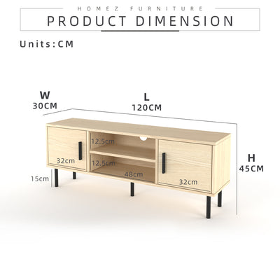 (Self-assembly) 4FT Tv Cabinet Modernist Design Tv Rack / Tv Console - HMZ-FN-TC-EC5015