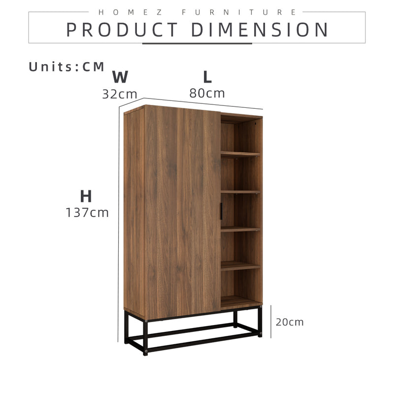 (Self-assembly) 4FT Noble Series Shoe Cabinet - HMZ-FN-SR-N1370-CN