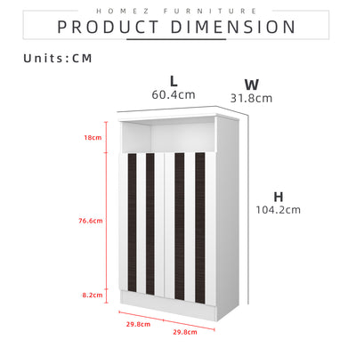 Shoe Cabinet With 2 Door/4 Door Open Storage-3009/3905/3725