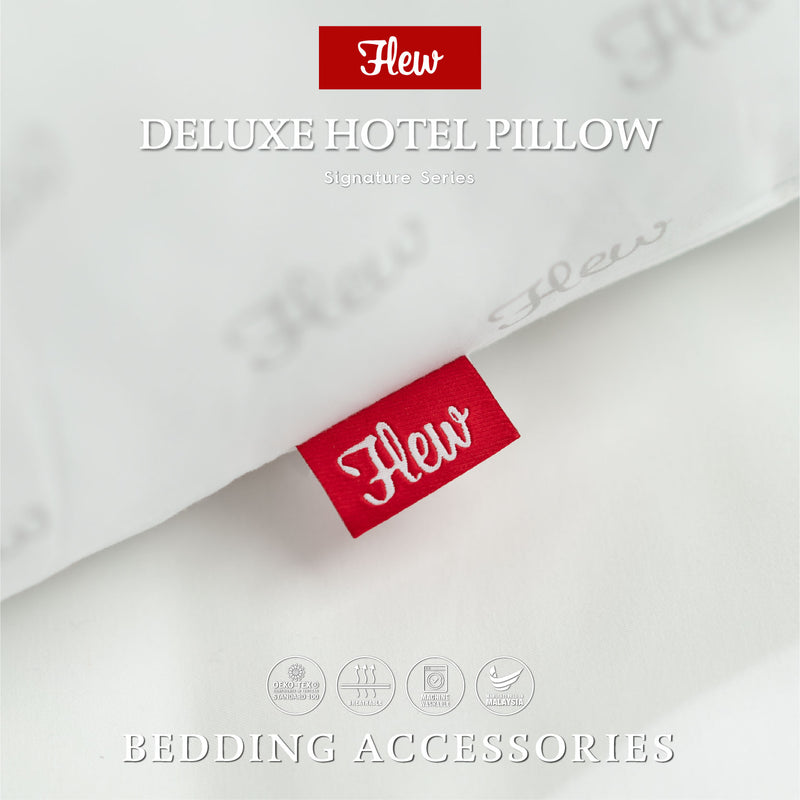 Flew Signature Series Deluxe Hotel Pillow 19 inch x 29 inch x 1.2 kg