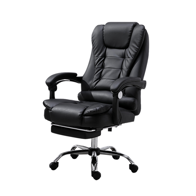 BLACK Office Chair GMZ-GC-YG-809-6BK Video Game Chair with Ergonomic Backrest and Seat Height Adjustment Footrest