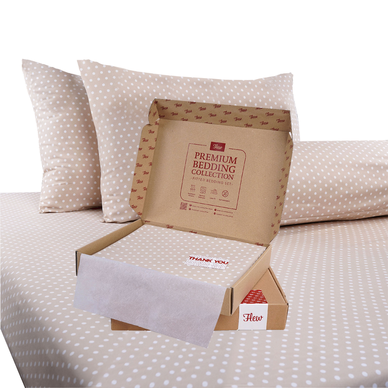 Flew Springfield Collection Premium Fitted Bedsheet Set/Single/Super Single/Queen/King [NEW ARRIVAL]