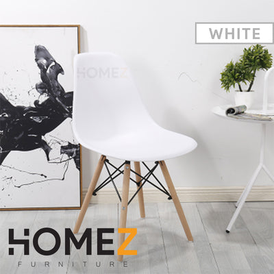 Eames Lounge Chair Dining / Office Chair c/w Dowel Wood Eiffel Legs - HMZ-DC-A304B/A404B